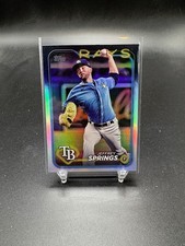 Jeffrey Springs Rainbow Foil 2024 Topps Update Series #US74 Tampa Bay Rays