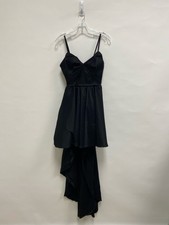 WINDSOR Size L Black Satin Ladies Formal Dress**POSSIBLY ALTERED**