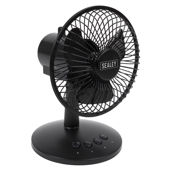 Sealey 6” USB Desk Fan – Mini Oscillating – Battery Operated – SFF6USB