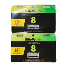 Gillette Labs 16 Blade Refill Replacement Cartridges (2 Packs Of 8=16 Total)