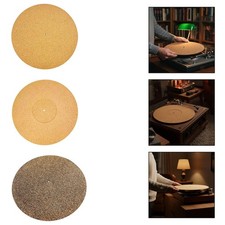 Cork Turntable Platter Mat Help Reduce Noise Improves Sound Cork Cushion