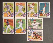 2021 Topps Opening Day Baseball Washington Nationals Base MLB Hand Collated Team