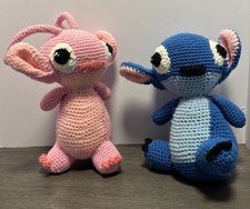Angel Stitch -Lilo Stitch Disney Plush Handmade Crochet Amigurumi 11 Inch