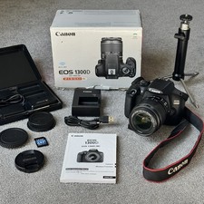 Canon EOS 1300D 18MP Digital DSLR Camera Kit + 18-55mm IS II Lens Bundle