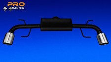 Flow Exhaust Back Box Silencer MAZDA 3 BM BN  2.0i  Chrome Twin 3rd Generation
