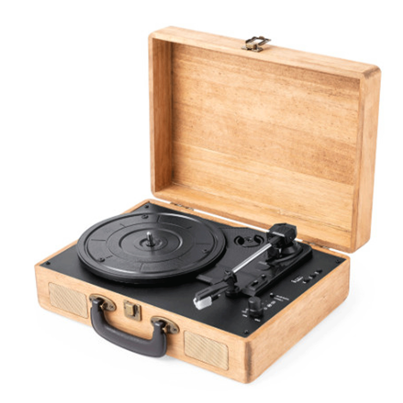 Idea Regalo Giradischi Vintage Legno - Lettore Vinile Retrò Chic