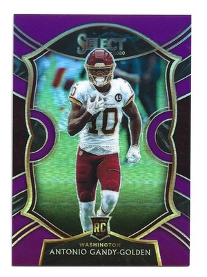 /75 Purple Prizm 2020 Panini Select Concourse Antonio Gandy-Golden #83 Football 