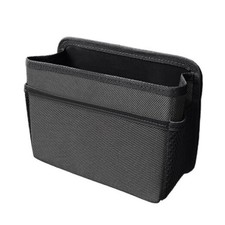 Car Trash Can, Foldable Waterproof Leather Trash Bin Garbage Organizer, Black
