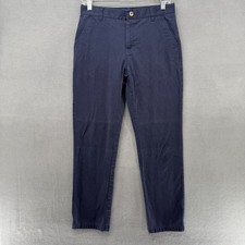 French Toast Chino Pants Boys 16 Blue Stretch Slash Pocket Straight Adjustable