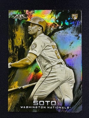 2018 Topps Fire - Juan Soto #181 Gold Minted  (RC) SSP