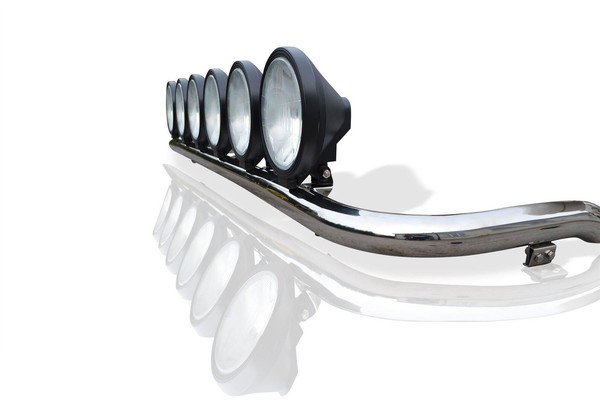 Bragan™ DachbüGel Mit 6 Spotlampen FüR MAN TGA LX Kabine Edelstahl Chrom 63Mm-image