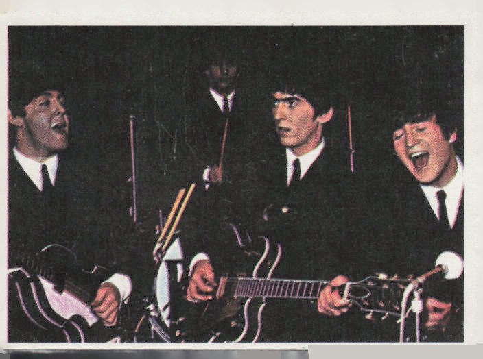 1964 Topps The Beatles Diary #23A John, Paul, George, Ringo