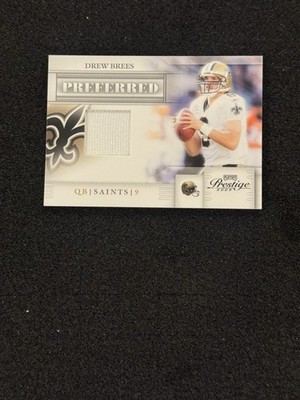 2009 Playoff Prestige Preferred Materials #4Drew Brees /100 Saints HOF