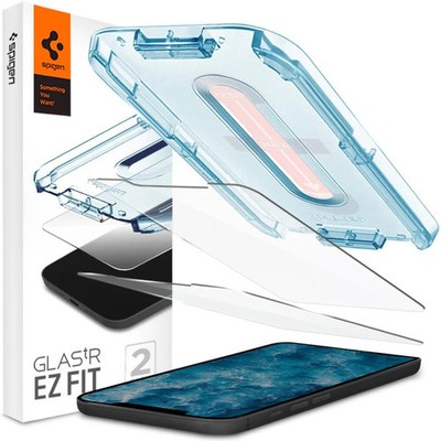 2x Gehärtetes Glas für iPhone 12, 12 Pro Spigen Displayschutzglas Handy Hartglas
