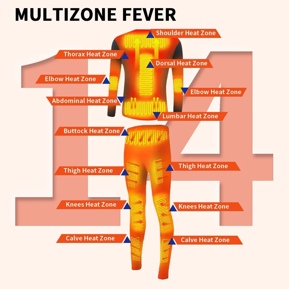 Conjunto de ropa interior térmica forrada de lana traje térmico para hombre invierno motocicleta top... Foto 3 de 4