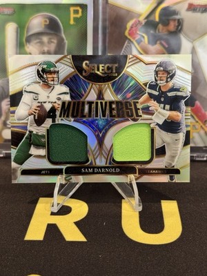 2025 Panini Select Sam Darnold Multiverse Dual Patch Prizm /149