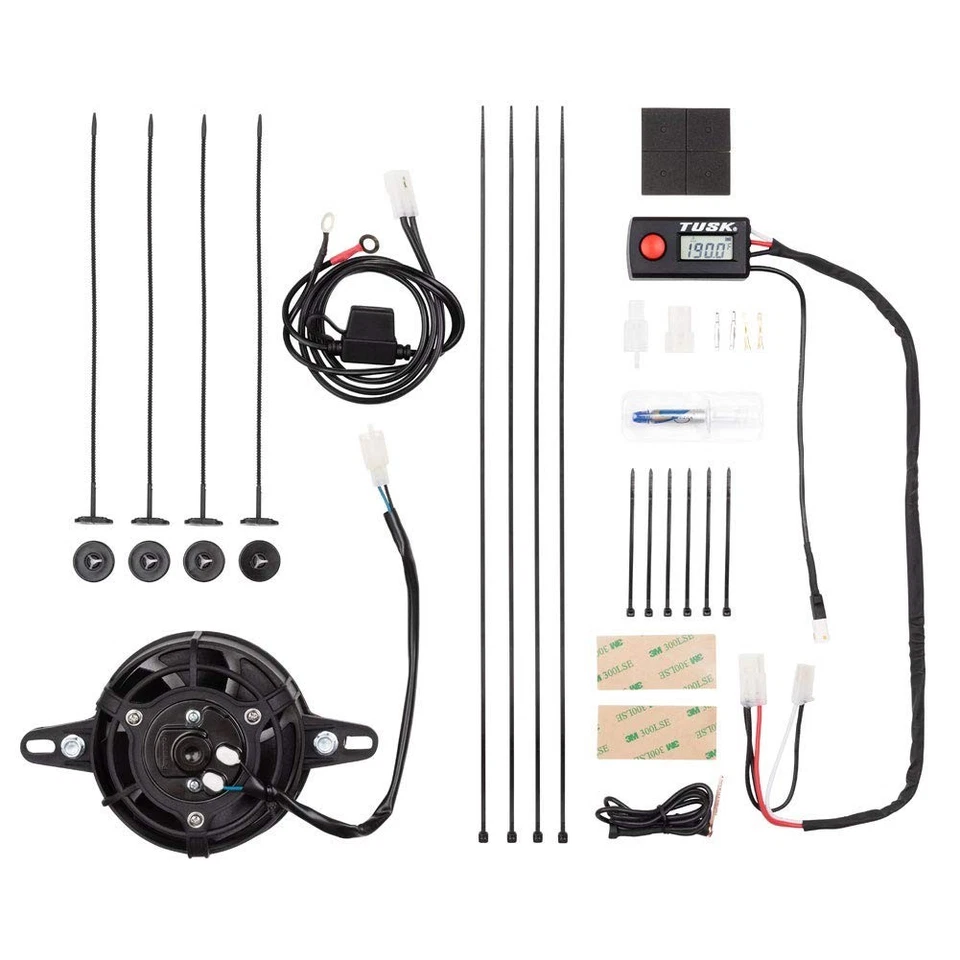 Motorcycle Radiator Fan - Universal Kit with 3-Pin Connector - Image 3 of 4