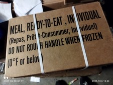 Port offert ! 2 CAISSES Ration de combat USA MRE 24 MENU CASES A-B Fab 24/25