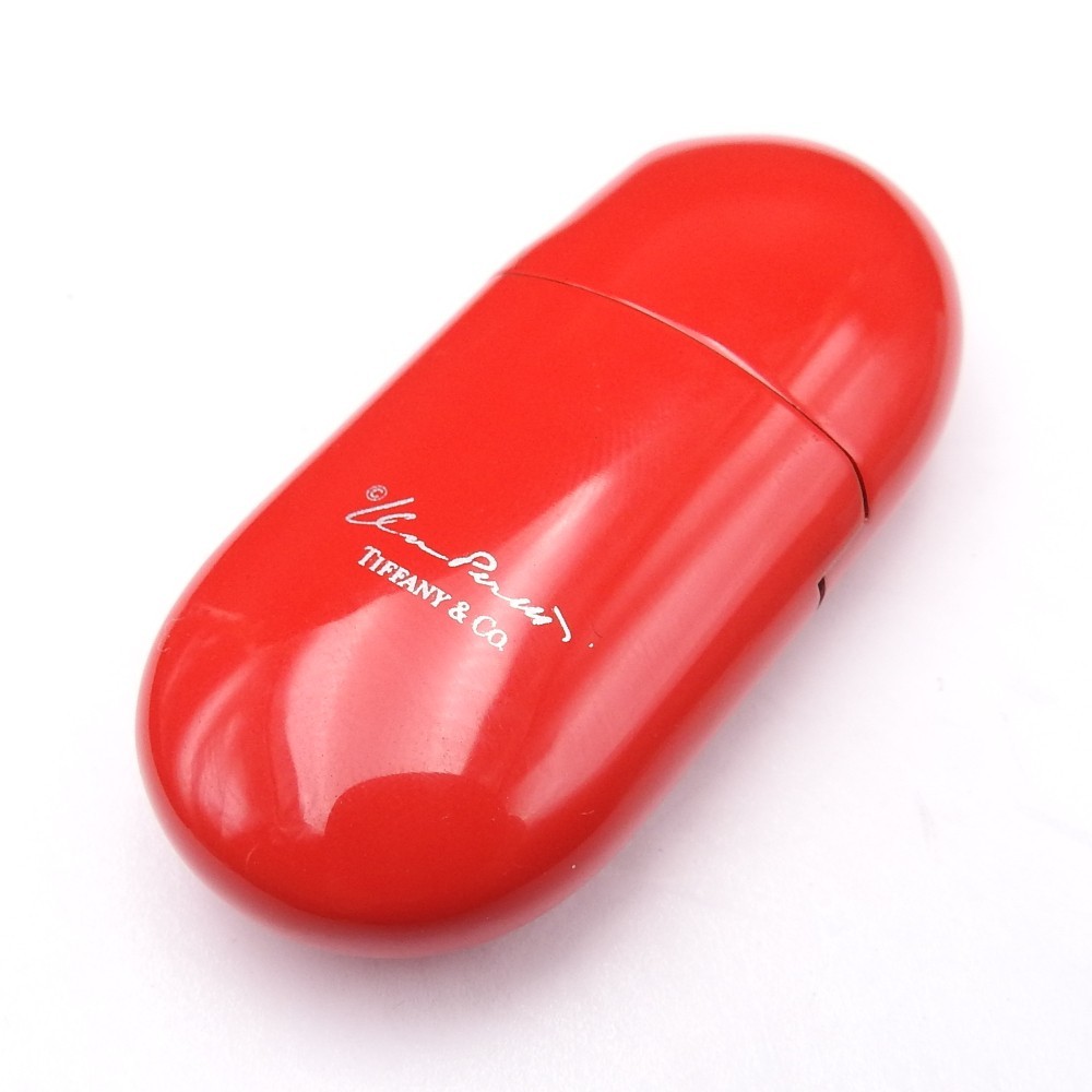 TIFFANY&Co oil lighter red beans Elsa Peretti with box | eBay