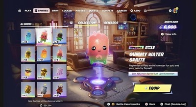 Gummy Sprite Fortnite WATER Sprite  RARE 
