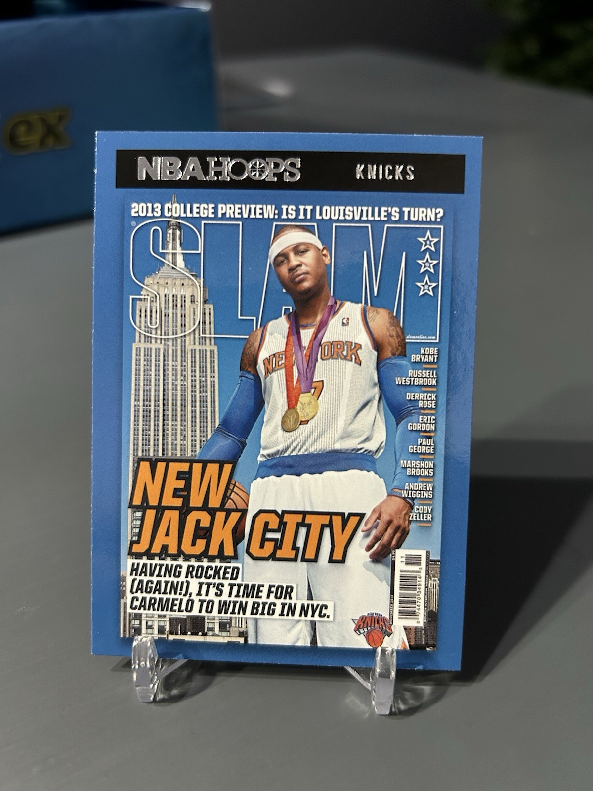 2020-21 Panini Hoops Slam Magazine Cover Carmelo Anthony New York Knicks #3