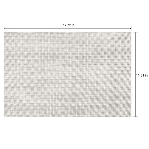Placemats Set of 4 Washable Indoor/Outdoor Vinyl Place Mats for Dining Table ... - Picture 2 of 6