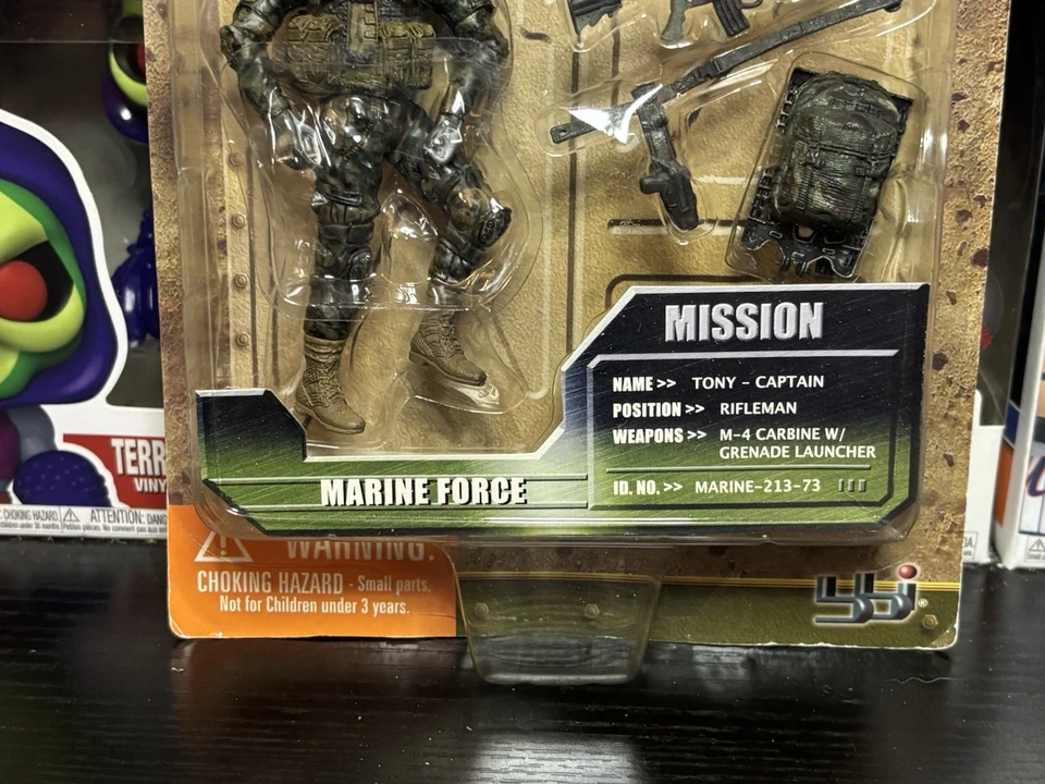 Boneco de ação Elite Force - Marine Force - Tony - escala 1:18 - Novo e lacrado - D1 - Imagem 4 de 4