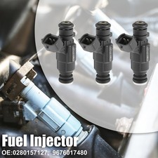 Pack of 3 For CITROEN C3 1.0L 1.2L 2012-2019 Fuel Injector 0280157127 9676017480