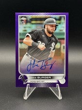 2022 Topps Chrome Rookie Purple Refractor /250 RC Jake Burger #RA-JB Auto