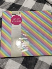 Recollections 12  x12  Scrapbook Album- 30 Pages- Pastel Rainbow Stripes NEW