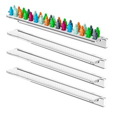 4Pack Acrylic Minifigure Display Case Holds Up to 96 Figures, Wall Mount Acry...