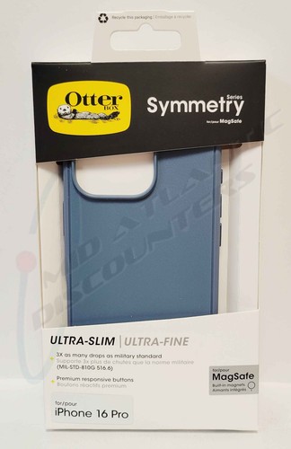 Funda OtterBox Apple iPhone 16 Pro Serie Symmetry Ultra Delgada Azul 77-96565 - Imagen 1 de 2