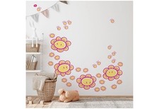 85pcs - Flower Wall Decals for Girls Bedroom. Wall Stickers for Girls Room. T6