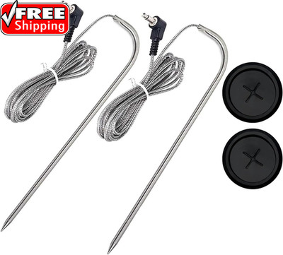 2-Pack Temp Meat Probe Replacement for Pit Boss Pellet Grills and Smokers, 3.5 M