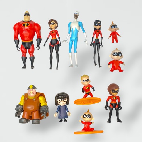 11 Pixar Incredibles Figures Frozone Dash Elastigirl Edna JAKS