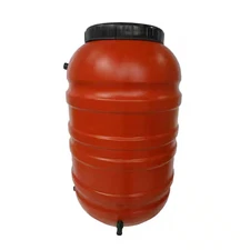 Rain Barrel 55 Gallon Water Storage Heavy Duty Screening BPA Free Terra Cotta
