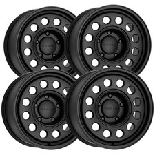Set-4 Nomad N501sb Convoy 15x7 6x5.5 -10mm Satin Black Wheels Rims 15 Inch Set-4 Nomad N501sb Convoy 15x7 6x5.5 -10mm Satin Black Wheels Rims 15 Inch