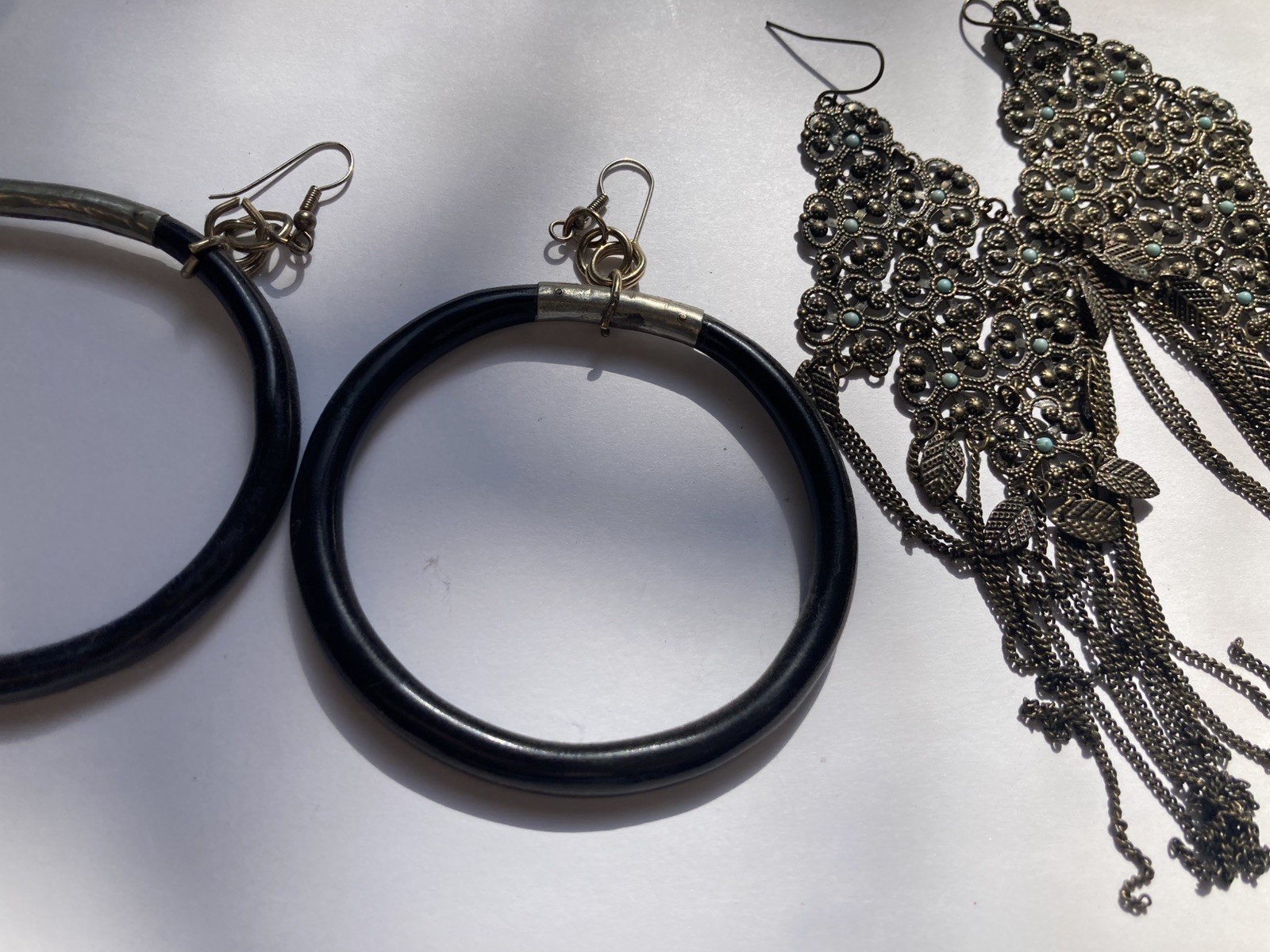 Statement Modernist Large Dangle Earrings India H… - image 2