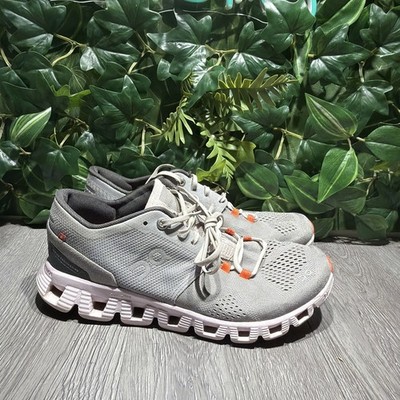 On Cloud X Alloy Gray Lily Pink Womens Size 7 Athletic Running Shoes Sneakers
