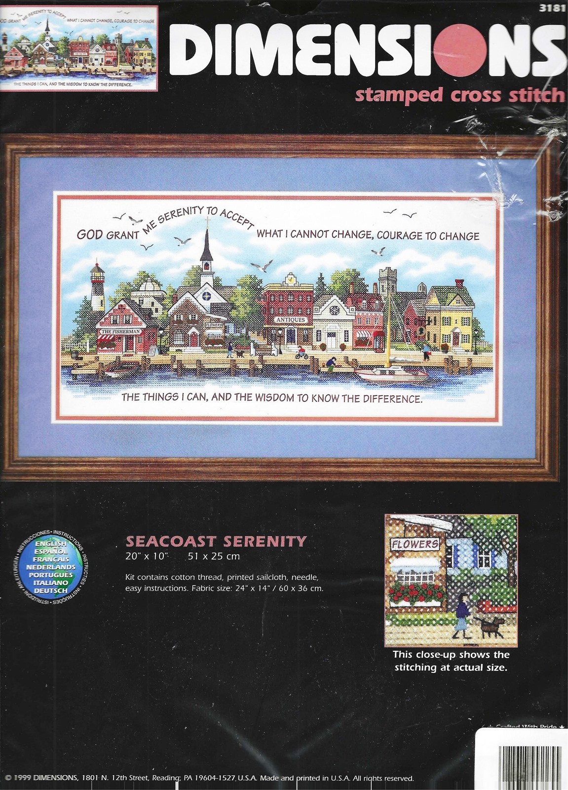 Dimensions SEACOAST SERENITY Stamped Cross Stitch Kit - NEW 