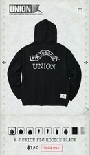 M J UNION FLC HOODIE Size LARGE 2025 BLACK AJ...