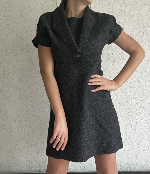 Women Intimissimi Dress Grey Polyester 36