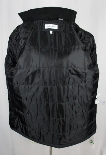 Calvin Klein Infinite Stretch Jacket Mens L Iron Grey Hooded Bib Coat CM024493 image 8