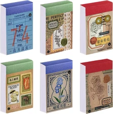 300 Pcs Vintage Aesthetic Washi Stickers Set for Journaling and Scrapbooking