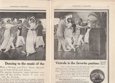 1914 VICTROLA Mag. AD~Victor DANCE BOOKLET~Vernon/Irene CASTLE~Swift's SCRAPBOOK
