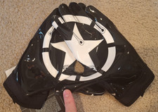 NIKE SUPERBAD 7.0 NCAA ARMY BLACK KNIGHTS PADDED FOOTBALL GLOVES, XL, NWT