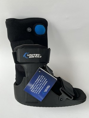 United Ortho Short Air Cam Walker Fracture Boot, Small, Black