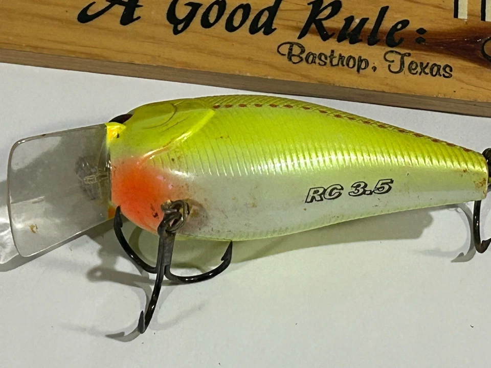 Señuelo de pesca Lucky Craft RC 3.5 GRAN COLOR Y ESTADO 3 1/4" cuadrado Bill Crankbait Foto 3 de 4