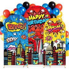 Arch Backdrop Cover Set of 3 4ft, 5ft, 6ft Premium Stretchy Spandex Backdrop ...