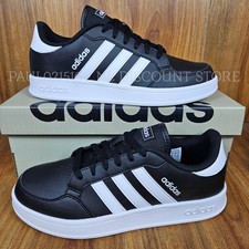 ADIDAS Men's Breaknet Court Sneaker Shoes Black/White Various Sizes